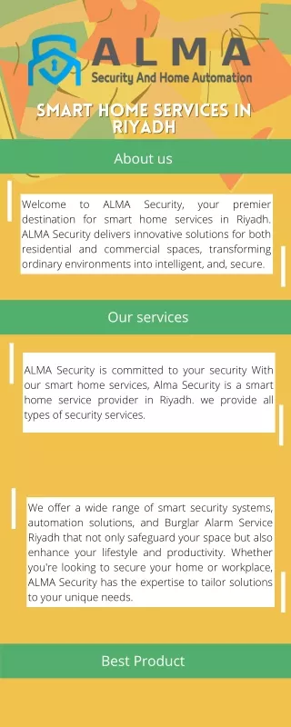 Burglar Alarm Service Riyadh | Alma Security