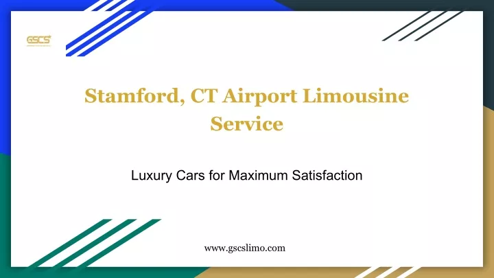stamford ct airport limousine service