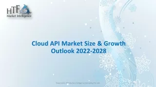 Cloud API Market Size & Growth Outlook 2022-2028