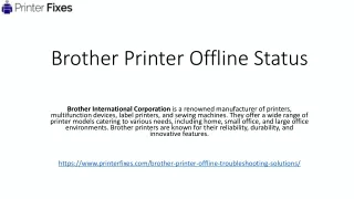 Solving Brother Printer Offline Status: Expert Troubleshooting and Live Help