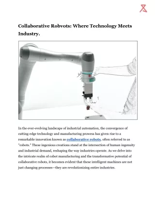 Collaborative Robvots_ Where Technology Meets Industry