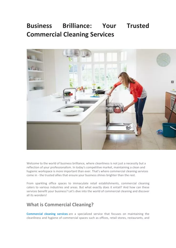 business commercial cleaning services