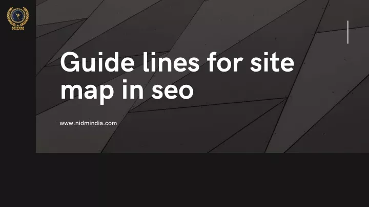 guide lines for site map in seo