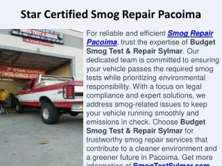 Star Smog Repair Pacoima