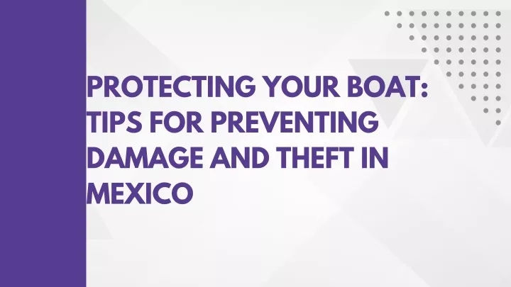 protecting your boat tips for preventing damage