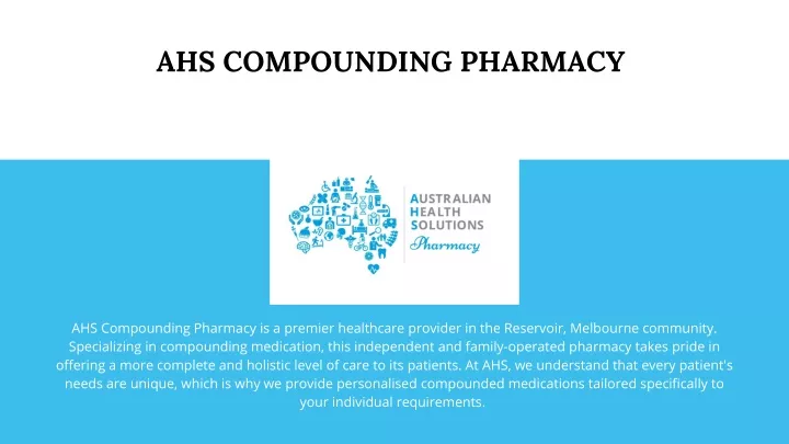 ahs compounding pharmacy