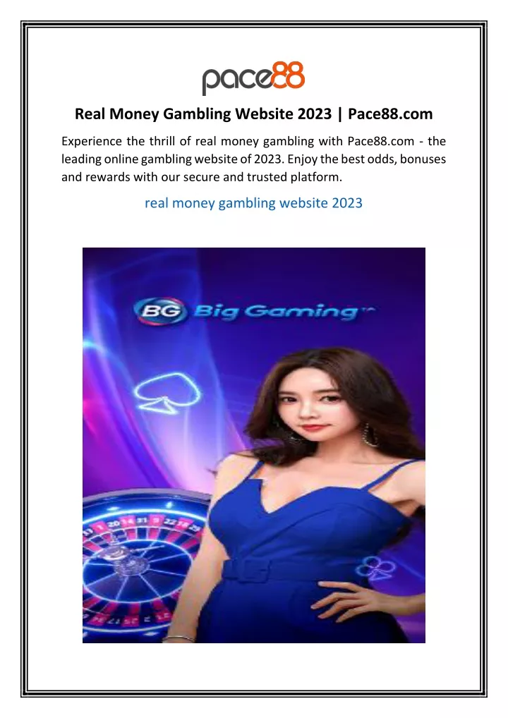 real money gambling website 2023 pace88 com