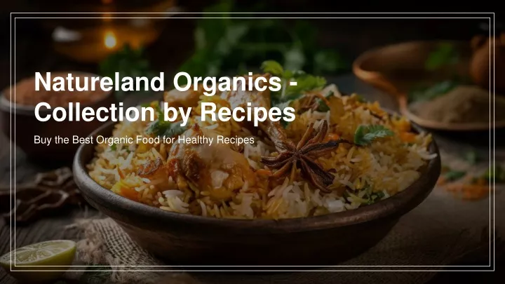 natureland organics collection by recipes