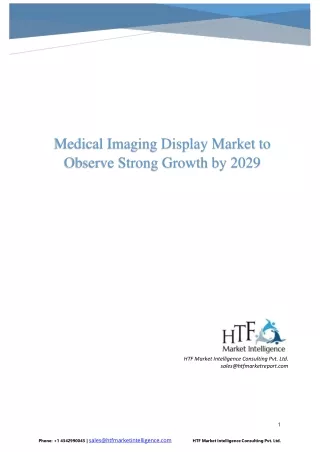medical imaging display market to observe strong