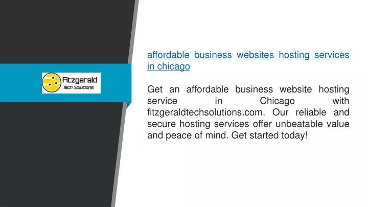 affordable business websites hosting services