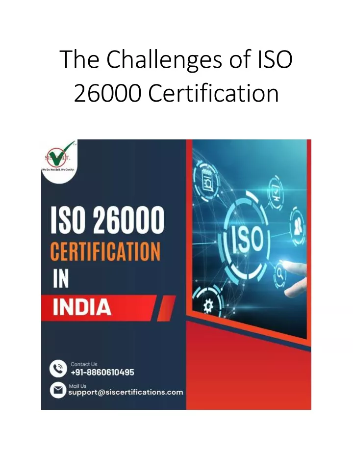 the challenges of iso 26000 certification