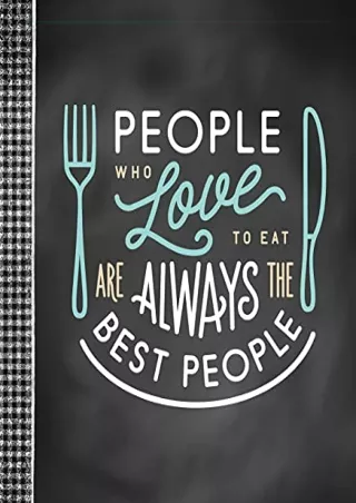 [PDF] DOWNLOAD EBOOK Small Recipe Binder - People Who Love to Eat are Alway