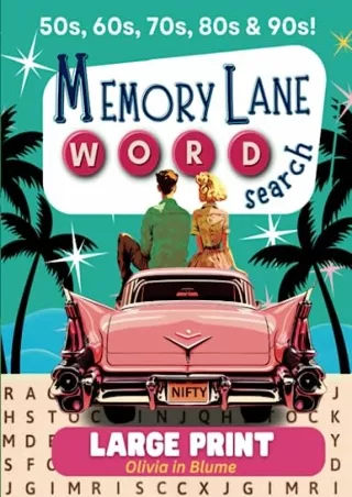 [PDF] DOWNLOAD FREE Memory Lane Word Search: Large Print Pop Culture Wordfi