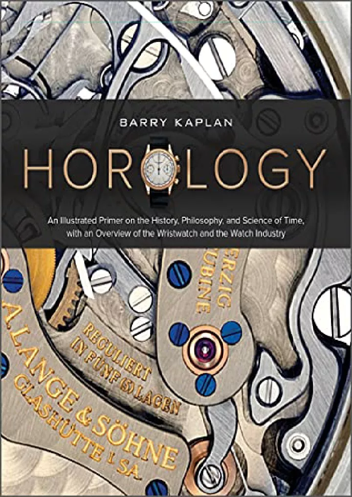horology an illustrated primer on the history