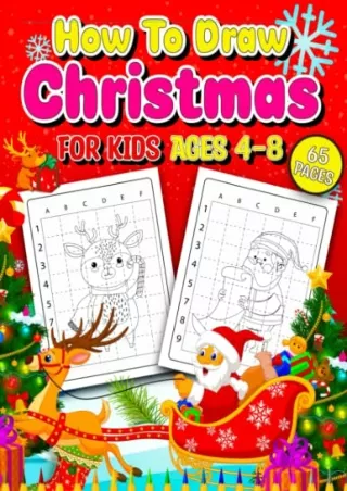 how to draw christmas for kids age 4 8 activity