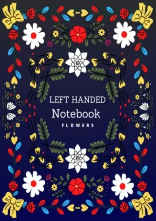 [PDF] DOWNLOAD FREE Left handed notebook: Left handed notebook wide ruled c