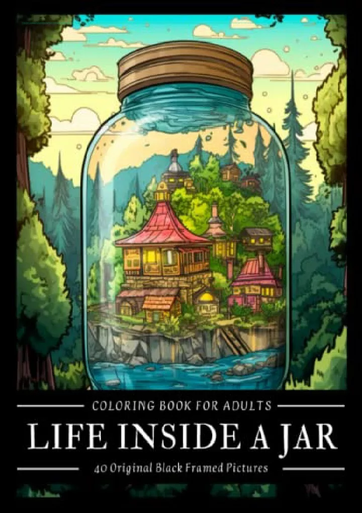 life inside a jar coloring book for adults