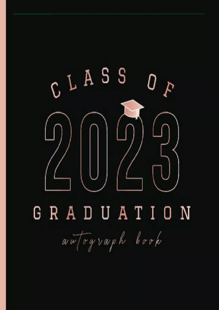 class of 2023 graduation autograph book sign with