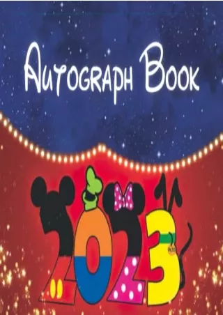 [PDF] DOWNLOAD EBOOK Autograph Book: Capture Your Theme Park Adventure Memo