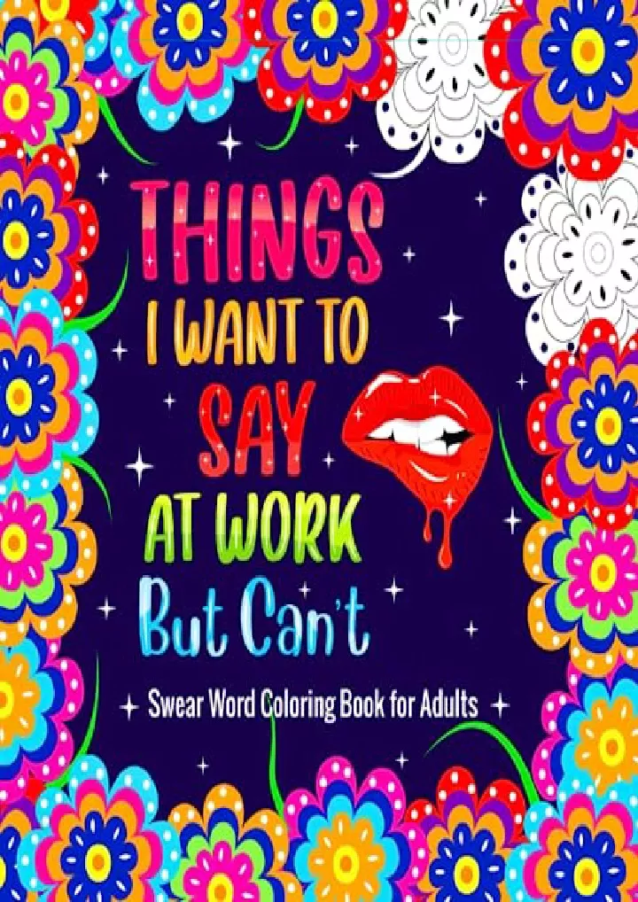 swear word coloring book for adults things i want