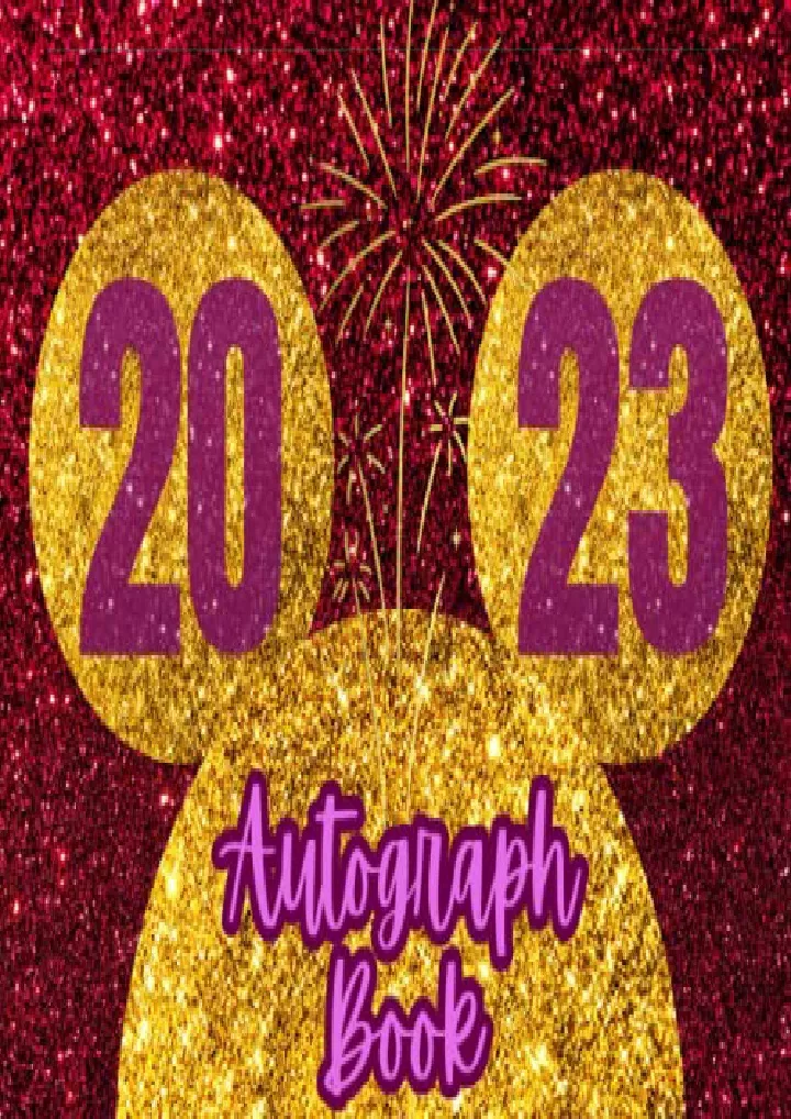 autograph book 2023 collect all special memories