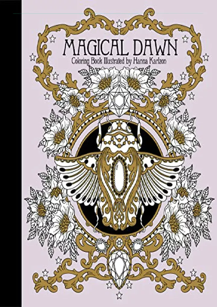 magical dawn coloring book published in sweden