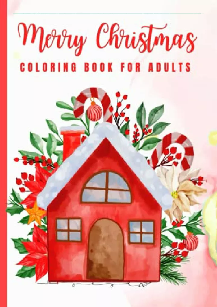 merry christmas coloring book for adults large