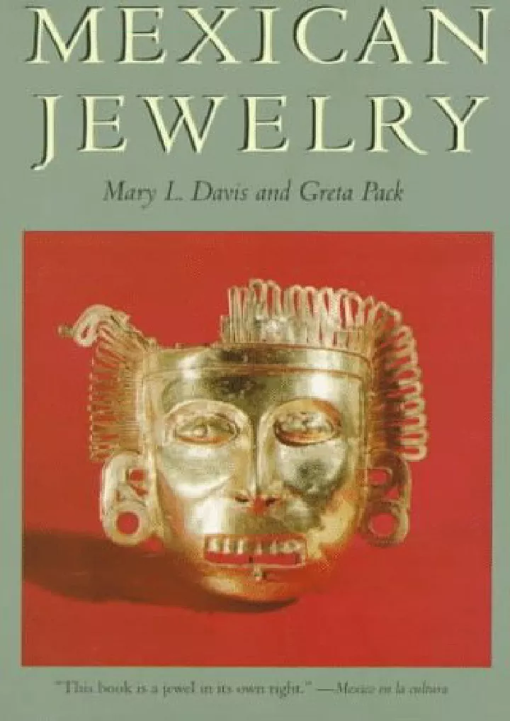 mexican jewelry download pdf read mexican jewelry