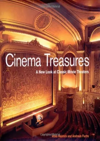 PDF Cinema Treasures: A New Look at Classic Movie Theaters ipad