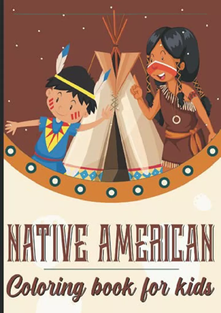 native american coloring book for kids inspired