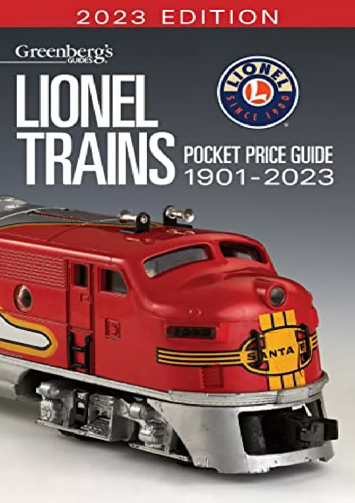 lionel trains pocket price guide 1901 2023
