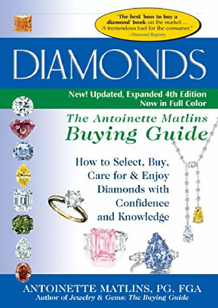 diamonds 4th edition the antoinette matlins