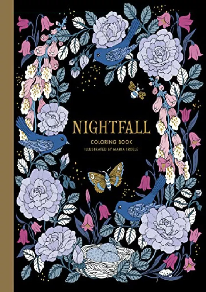 nightfall coloring book originally published