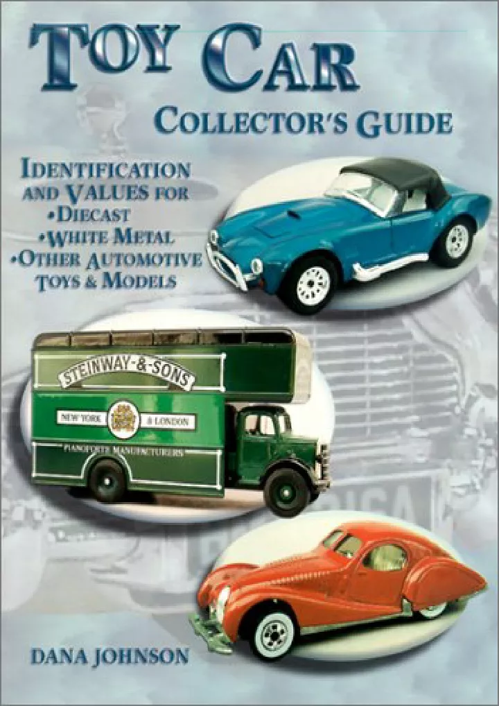 toy car collectors guide identification