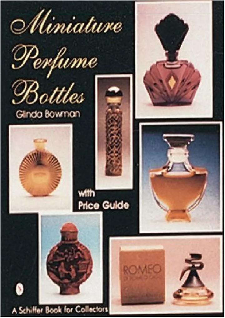 miniature perfume bottles schiffer book