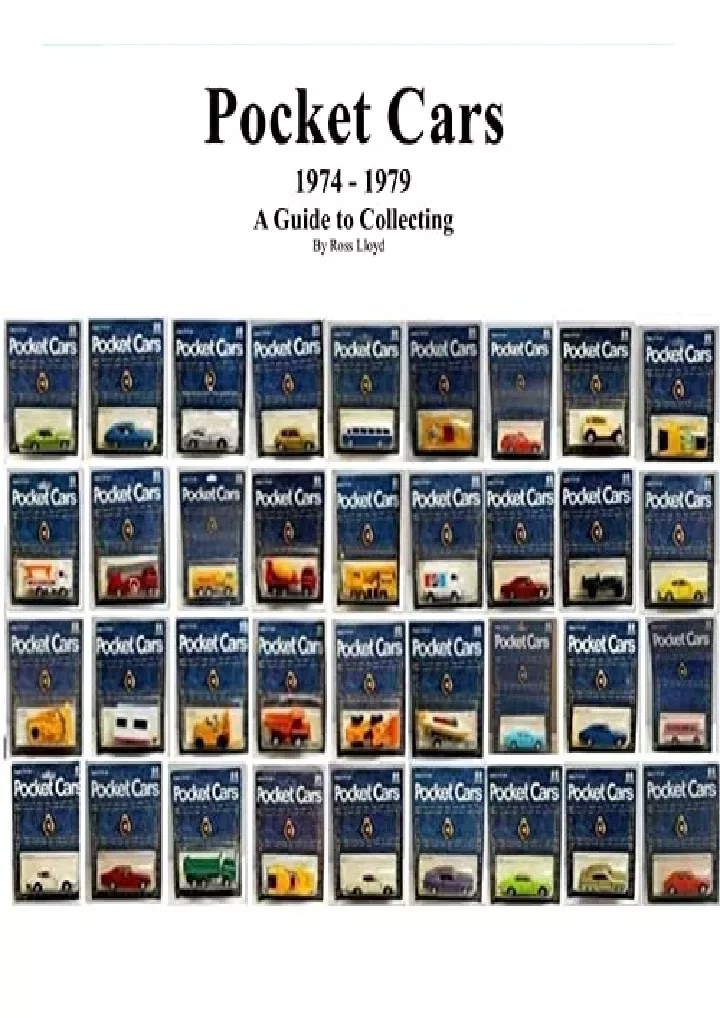 pocket cars 1974 1979 a guide to collecting