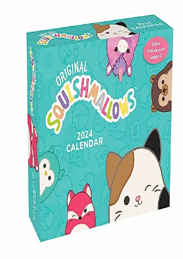 squishmallows 2024 day to day calendar download