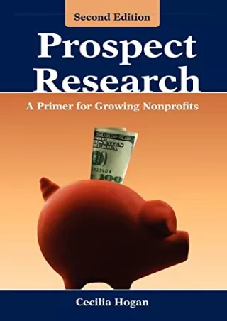 EPUB DOWNLOAD Prospect Research: A Primer for Growing Nonprofits: A Primer