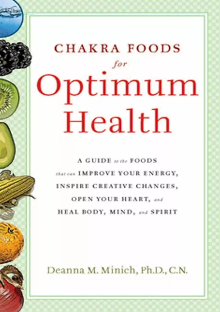 chakra foods for optimum health a guide