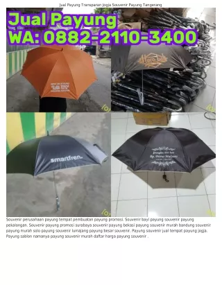 O882–2IIO–ЗㄐOO (WA) Souvenir Payung Anak Murah Payung Souvenir Magelang
