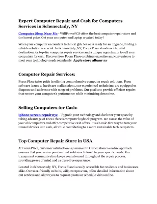 expert computer repair and cash for computers
