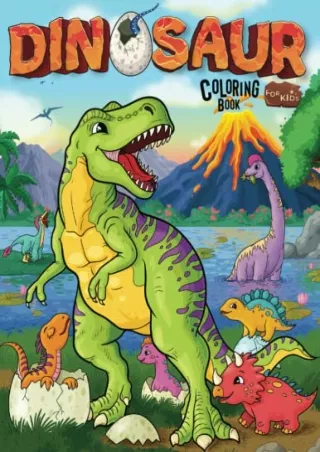 Download Book [PDF] Dinosaur Coloring Book for Kids: Realistic, Fun, Adorable Illustrations for