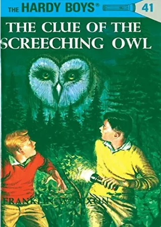 $PDF$/READ/DOWNLOAD The Clue of the Screeching Owl (Hardy Boys, Book 41)
