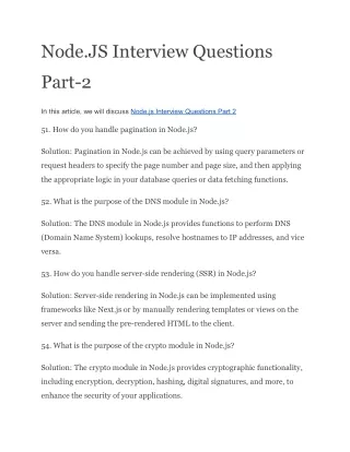 node js interview questions