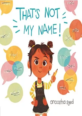 DOWNLOAD/PDF That's Not My Name!