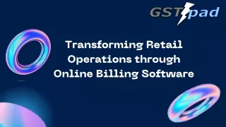 Transforming Retail Operations through Online Billing Software