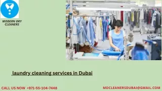 Laundry Cleaning Services in Dubai - Modern Dry Cleaner