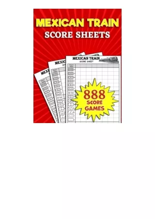 Download PDF Mexican Train Score Sheets 888 Large Score Pads for Scorekeeping – Mexican Train Score CardsMexican Train S