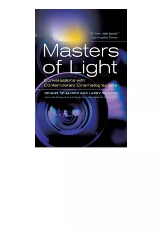 Ebook download Masters of Light Conversations with Contemporary Cinematographers for android