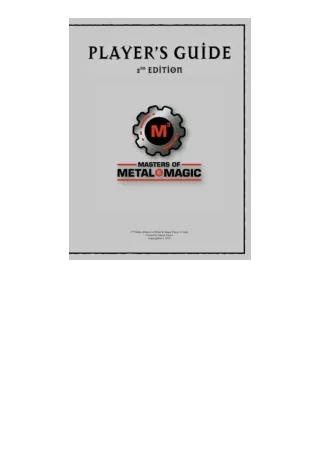 Kindle online PDF MASTERS OF METAL and MAGIC 2ND EDITION M3 ED 291 for ipad